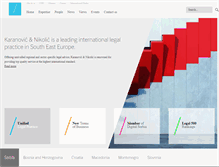 Tablet Screenshot of karanovic-nikolic.com